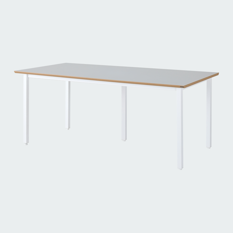 오피스테일 뮤보 W1800 회의용 탁자 사무실 회의실 가구 1800x900mm, 백색/화이트다리 - 상품 이미지