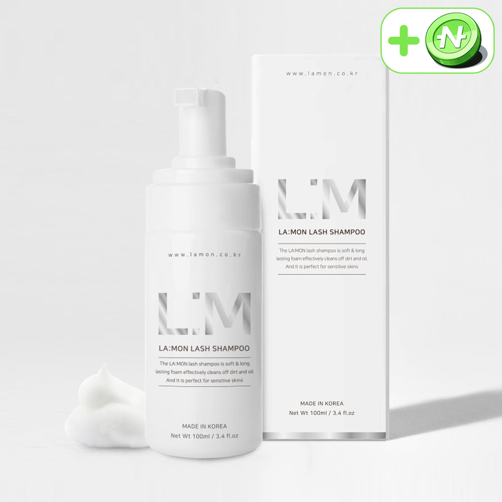 래쉬몬스터 라몽 약산성 래쉬 샴푸 100ml + 미세모 브러쉬 - 상품 이미지
