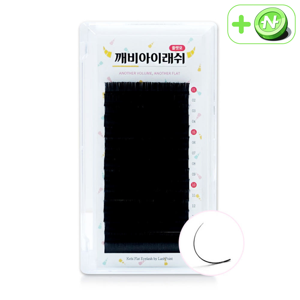 깨비아이 플랫 래쉬 속눈썹 (JC컬/C컬/D컬) - 상품 이미지