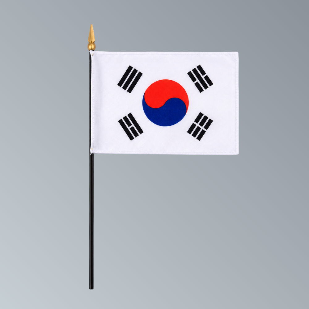 미니 태극기 탁상기 세계 국기 깃발 손태극기 아시아 대한민국 - 상품 이미지