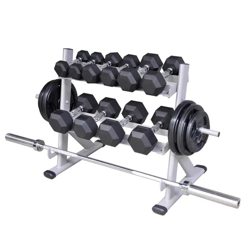 덤벨 정리대 진열대 랙 다이 받침대 아령 거치대 헬스 거치대+덤벨75kg+바벨50kg - 상품 이미지