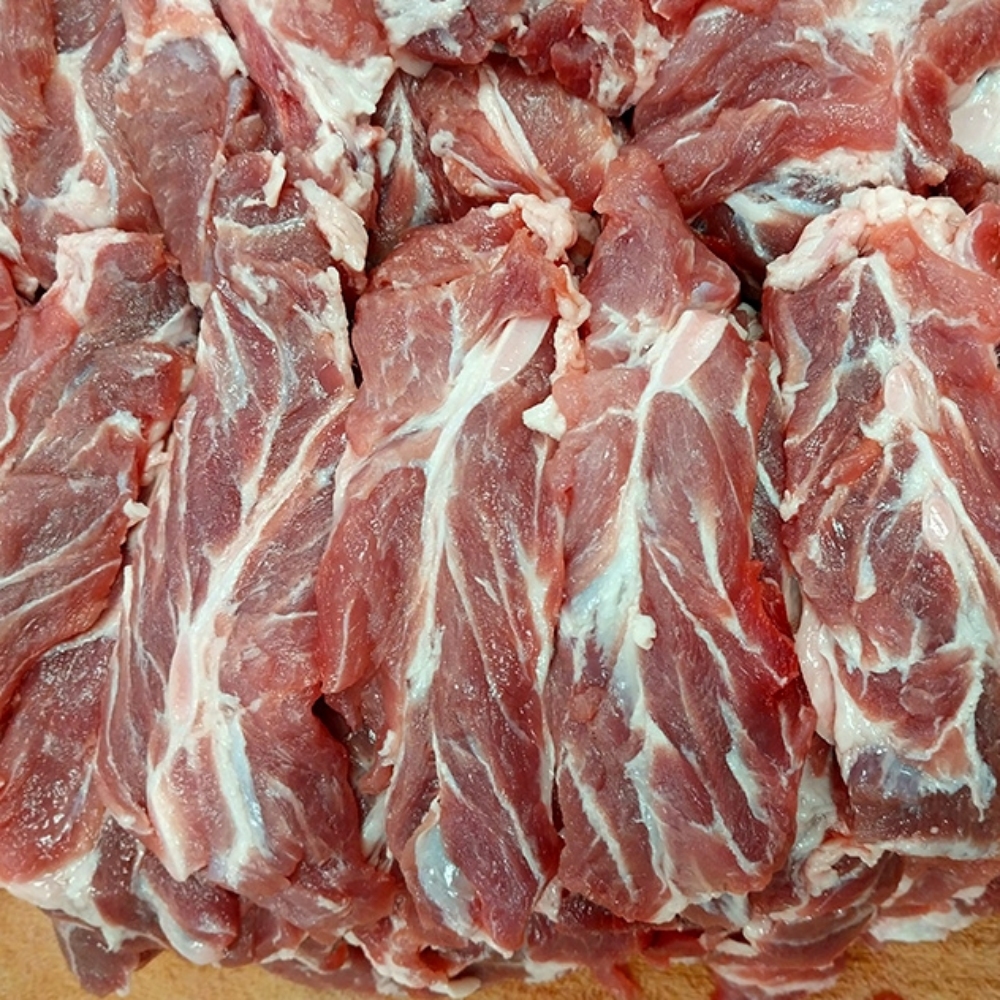 한돈 돼지 도깨비살 낙엽살 전지살 뒷고기 부속고기 앞다리살 냉동, 300g, 2개 - 상세 이미지 2