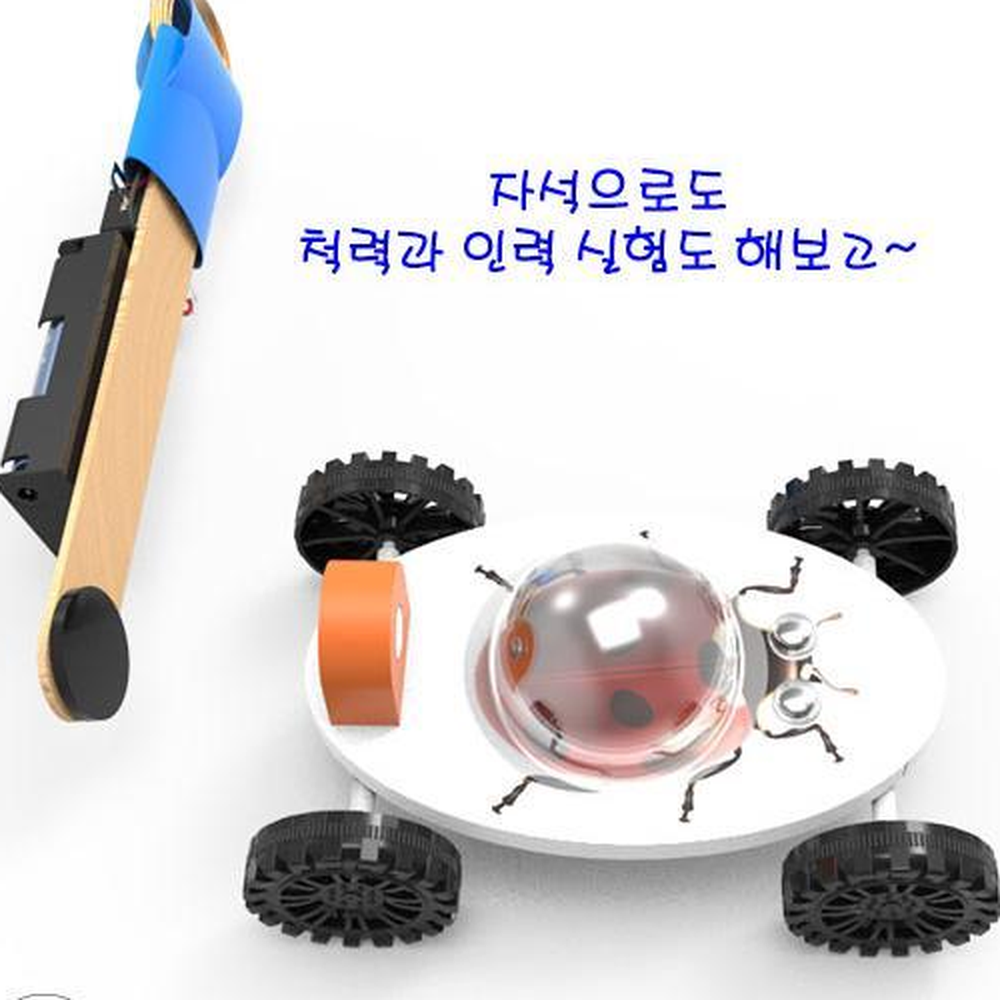 전자석작동 무당벌레 자성실험자동차 척력인력실험키트 5인세트 - 상세 이미지 3