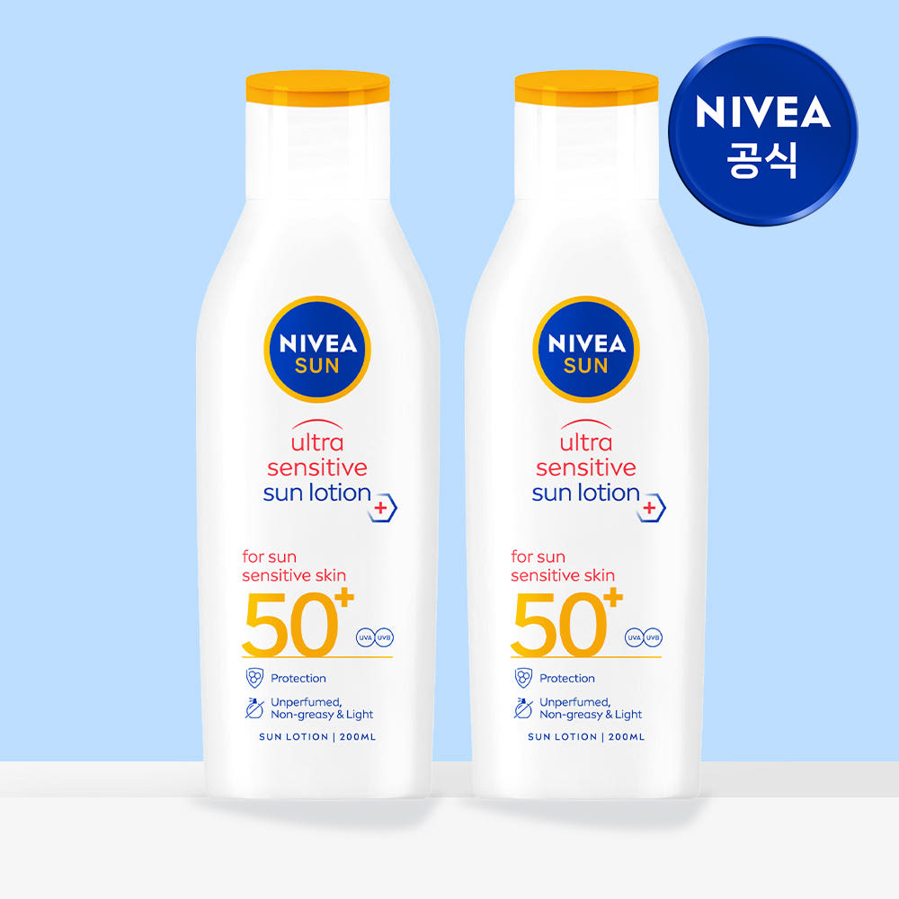 니베아 선 더마 센서티브 스킨 선 로션 200ml X 2개 SPF50+/PA++++ 가격 비교 니베아 브랜드샵 니베아 선 더마 센서티브 스킨 선 로션 200ml X 2개 SPF50+/PA++++