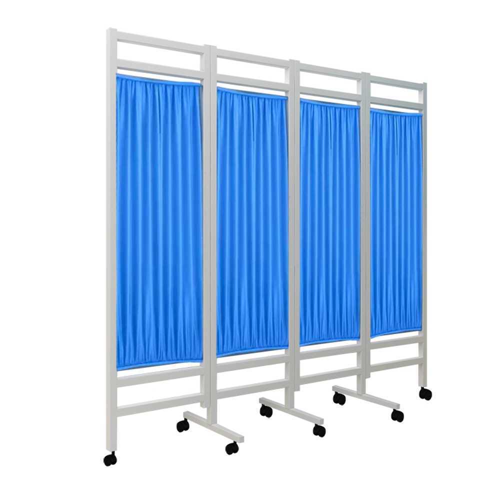 이동식 가림막 커튼 병원 가리개 구획용 사무실 요양 200x180cm - 블루 - 상품 이미지