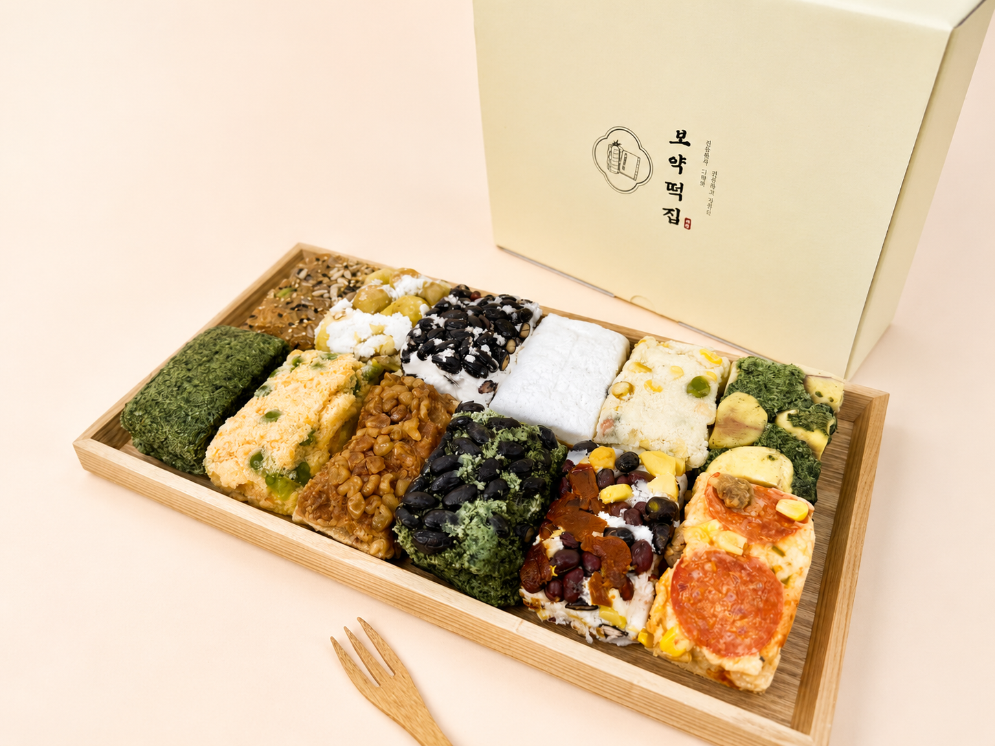 떡선물세트 개별포장 단체선물 아침대용 다양한맛 12종 설기떡 - 상세 이미지 5