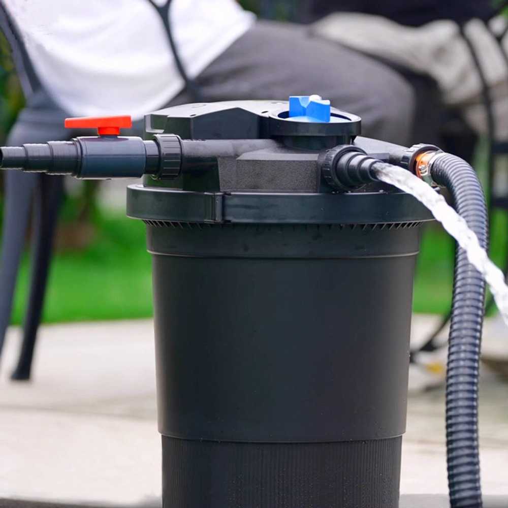 대형 연못 여과기 양어장 수족관 필터 이끼 정화 순환 CPA 6톤 자동역세척 - 상세 이미지 3