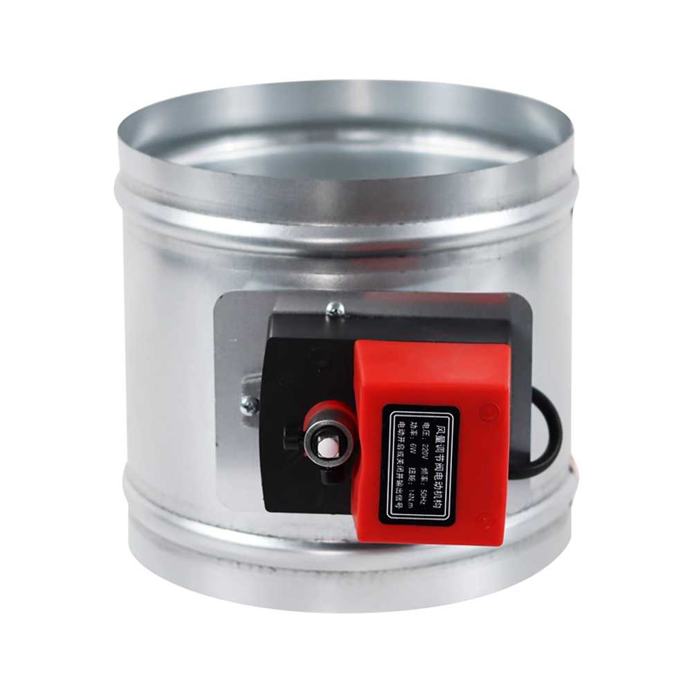 자동 덕트 댐퍼 조절 밸브 직경 후드 환기 공기 배기 220V / 75mm - 상세 이미지 2