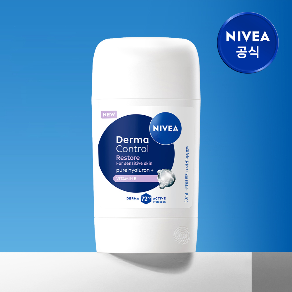니베아 데오드란트 더마 컨트롤 리스토어 스틱 50ml, 1개 - 상품 이미지