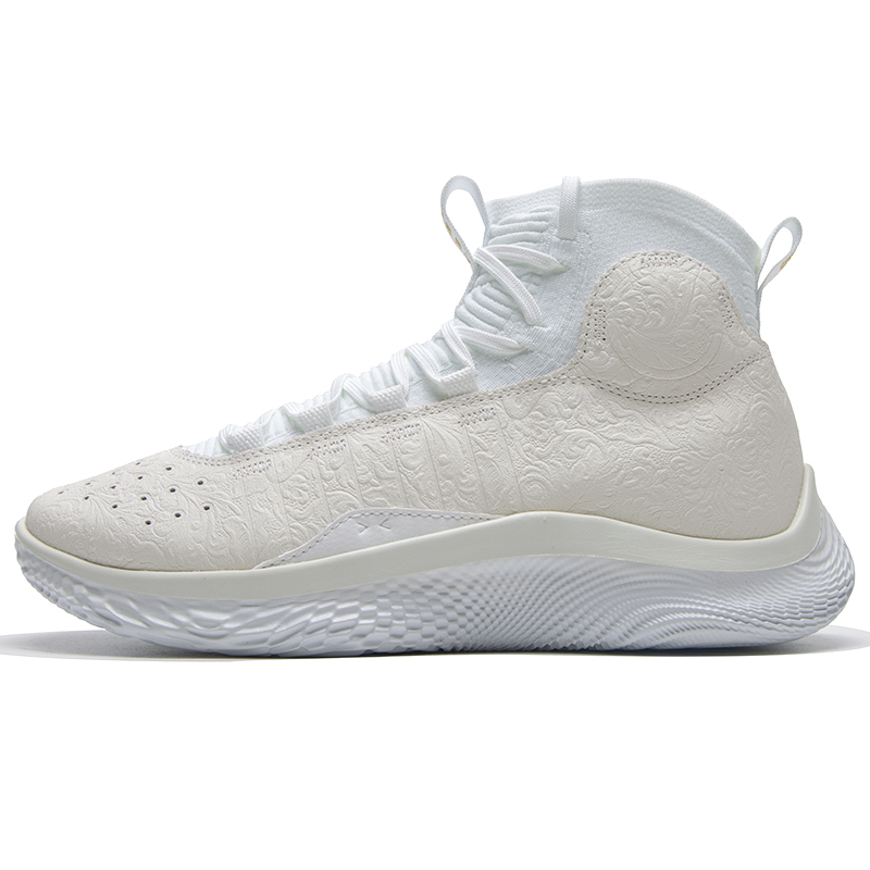 언더아머 CURRY 4 FLOTRO ROSES 화이트 남성