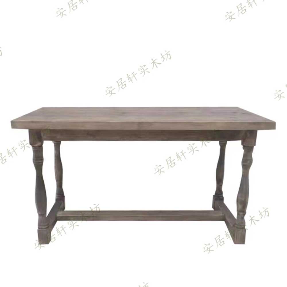원목 빈티지식탁 우드슬랩 나무 테이블 카페 식당 120x50x75 이미지 6