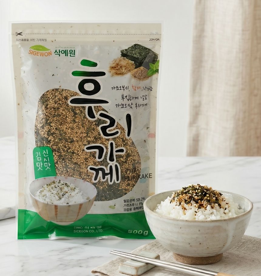 일본 후리가케 500g 주먹밥 알밥 후리카케 대용량 가쓰오 가당랑어맛 노리 김맛 - 상세 이미지 3