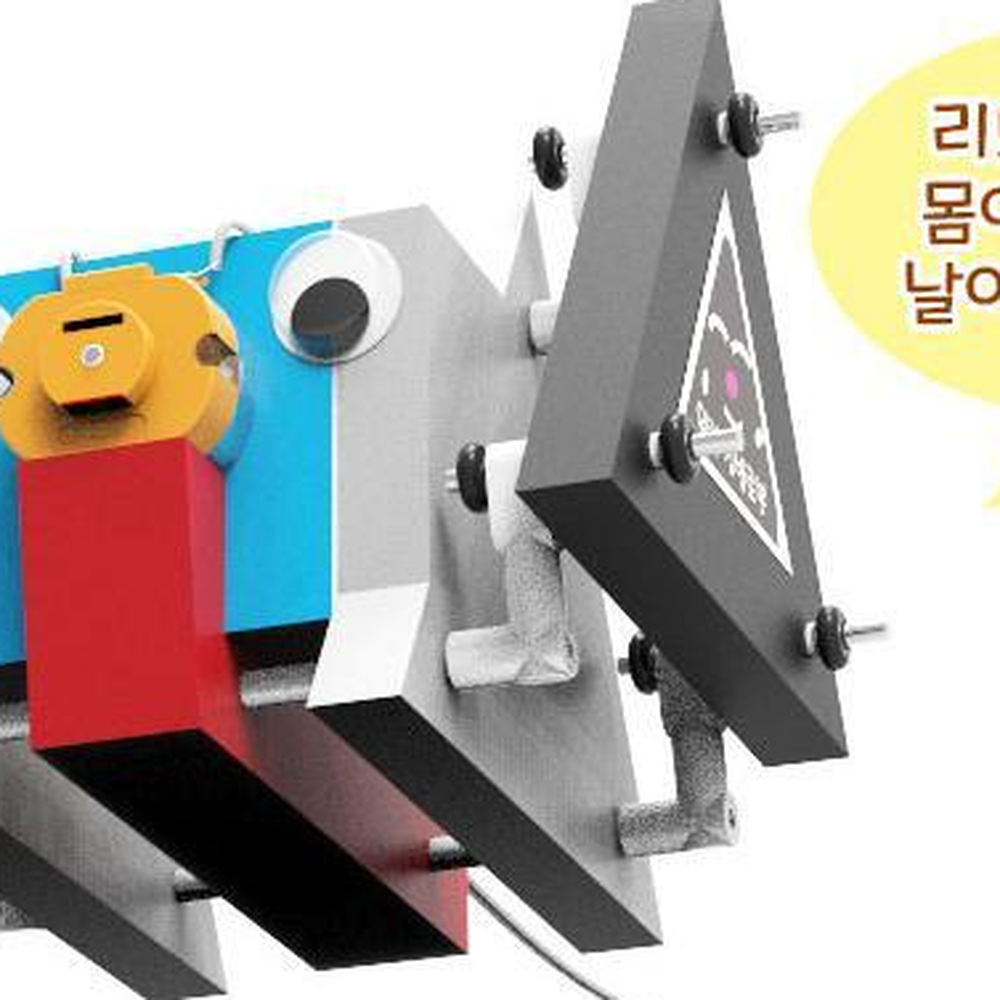 웜기어평기어원리 삼각형바퀴로봇자동차 RC조정로봇키트 1세트 - 상세 이미지 2