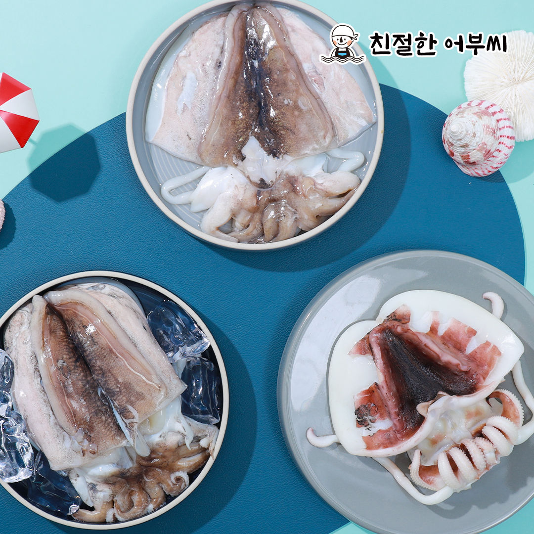 손질갑오징어 냉동 갑오징어볶음 숙회 구이 1.5kg 수산물이력제 친절한어부씨 이미지 8
