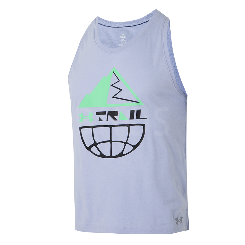 언더아머 UA RUN 트레일 GRAPHIC TANK 블랙 남