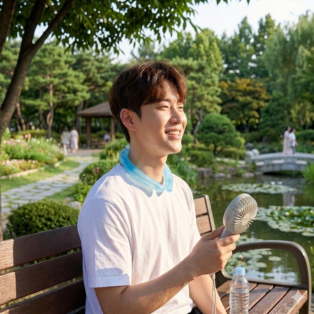 아이스 넥밴드 넥쿨러 아이스링 쿨넥밴드 얼음목걸이 넥쿨링 목얼음 목걸이 - 상품 이미지