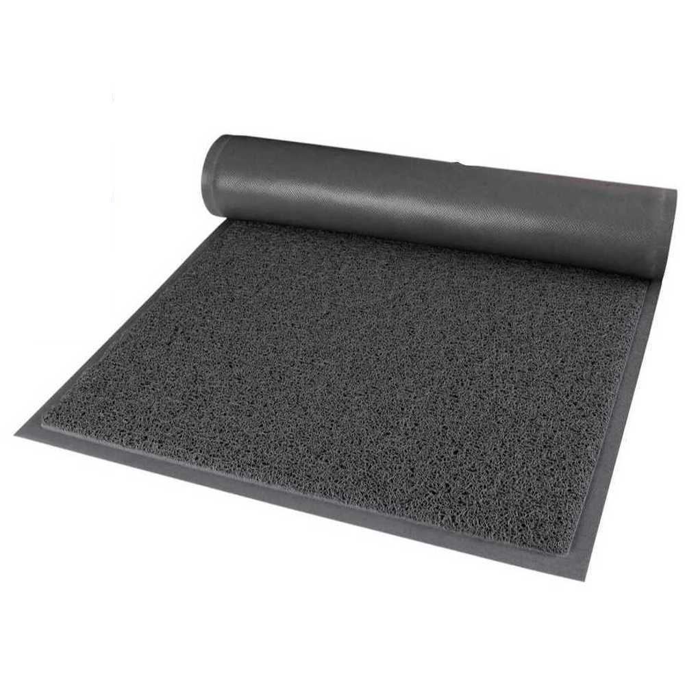 대형 업소용 현관매트 미끄럼방지 타일 바닥 입구 60x90cm 8AB 그레이(15mm) - 상품 이미지