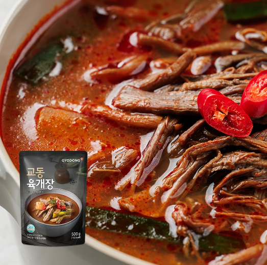 육개장 밀키트 간편국 즉석 국물 요리 실온보관 교동 500g 1개 - 상품 이미지