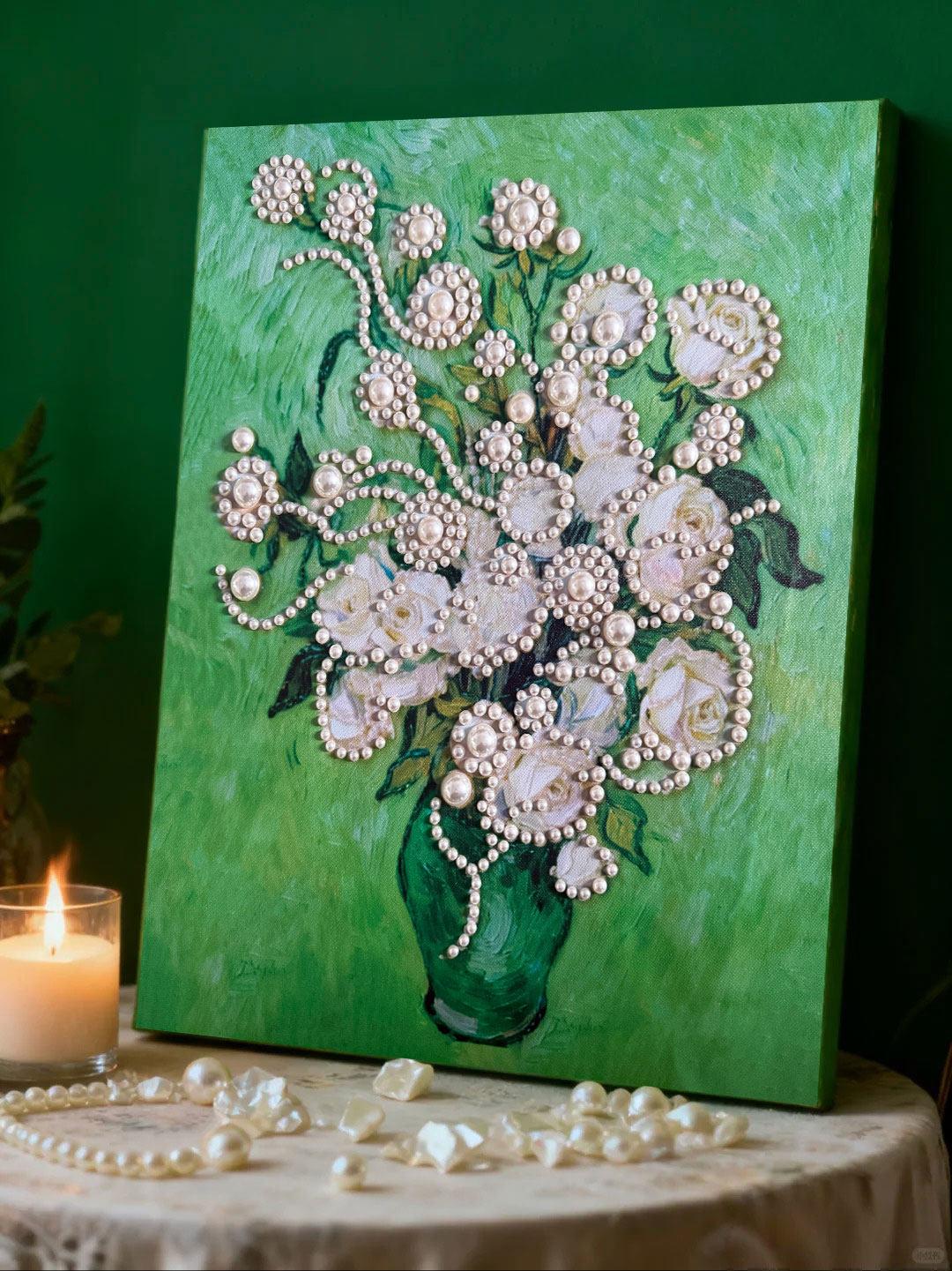 해바라기 DIY 명화그리기 세트 유화그리기 친구 선물 해바라기 A 원목 내부 프레임 40x50cm - 상세 이미지 4