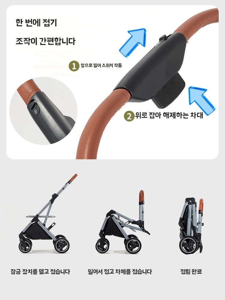 도그 카트 접이식 강아지 개모차 반려견 고양이 애견 - 상세 이미지 3