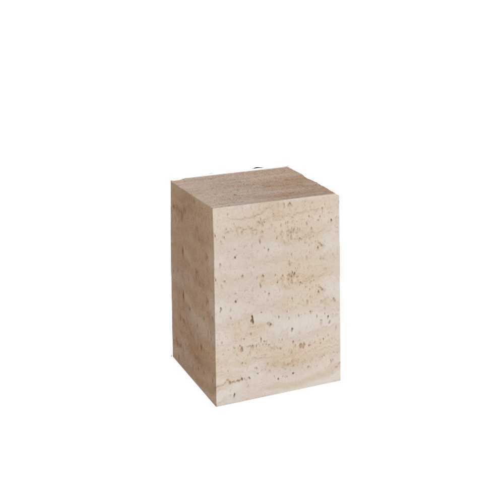 사각 스탠드 선반 석회석 조형물 매대 전시 진열장 40x40x50cm - 상품 이미지