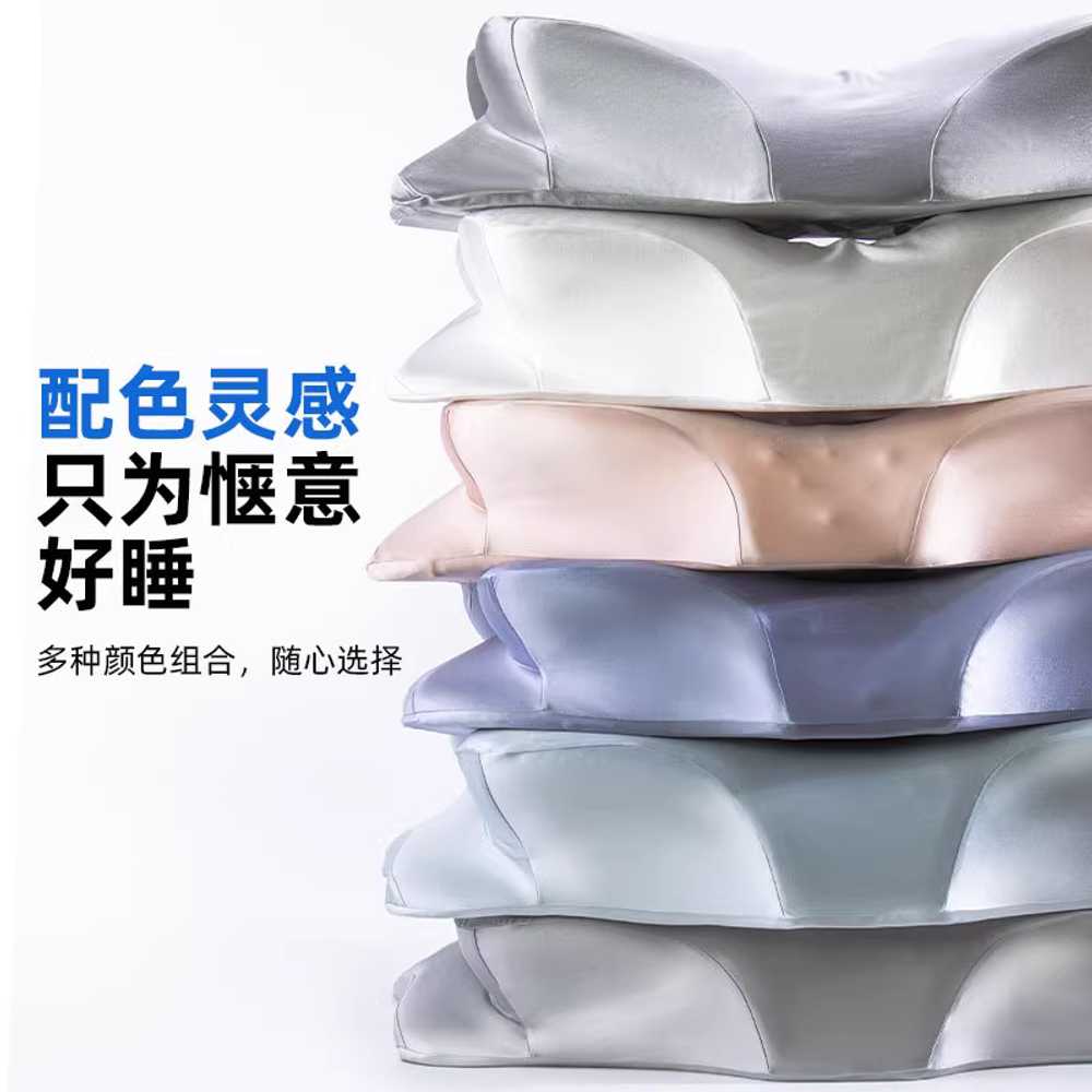 버터플라이 베개 메모리폼 경추 폼 역류방지 엎드려 화이트 그레이 62x41.5x117 - 상세 이미지 5