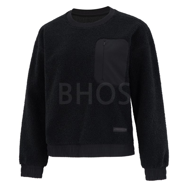 언더아머 UA Mission Boucle Crew 블랙 여성 맨