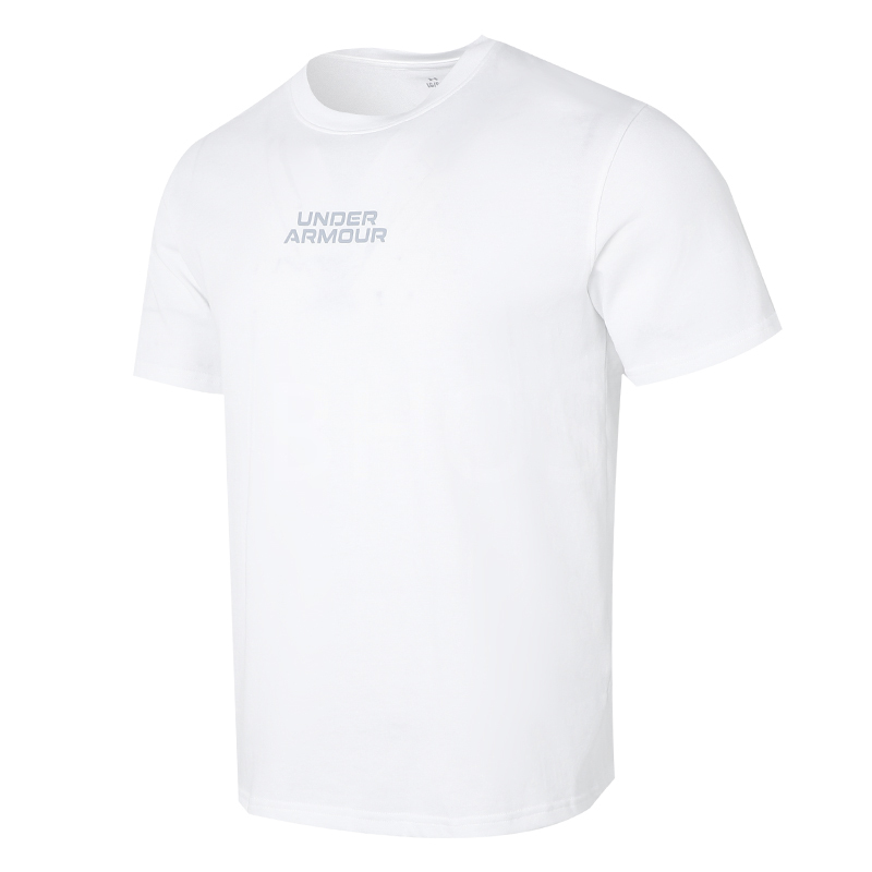 언더아머 UA OUTLINE HEAVYWEIGHT SS 화이트 남