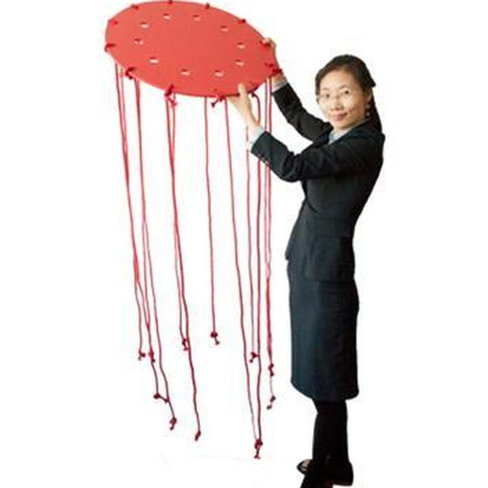 협력레크레이션 단체공튀기기 줄잡고공옮기기게임 60cm 레드 - 상세 이미지 3