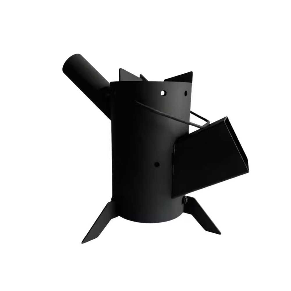 휴대용 화로대 장작 우드스토브 원형 여행 훈제 캠핑 30cm 이미지 6