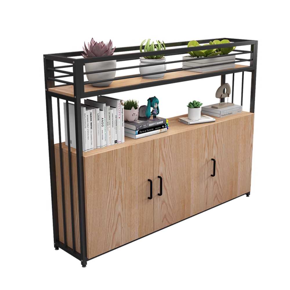 화분 파티션 받침대 철제칸막이 플랜트 카페 매장 80cm (오크색) 이미지 6