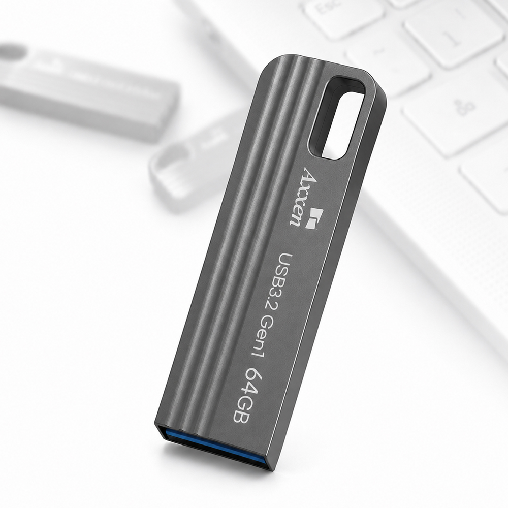 USB메모리 64GB [무료인쇄] 데이터 파일 저장 문서보관 컴퓨터USB 메탈고리 64기가 - 상품 이미지