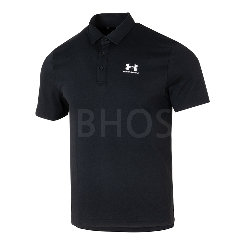 언더아머 UA Icon Polo 블랙 남성 티셔츠