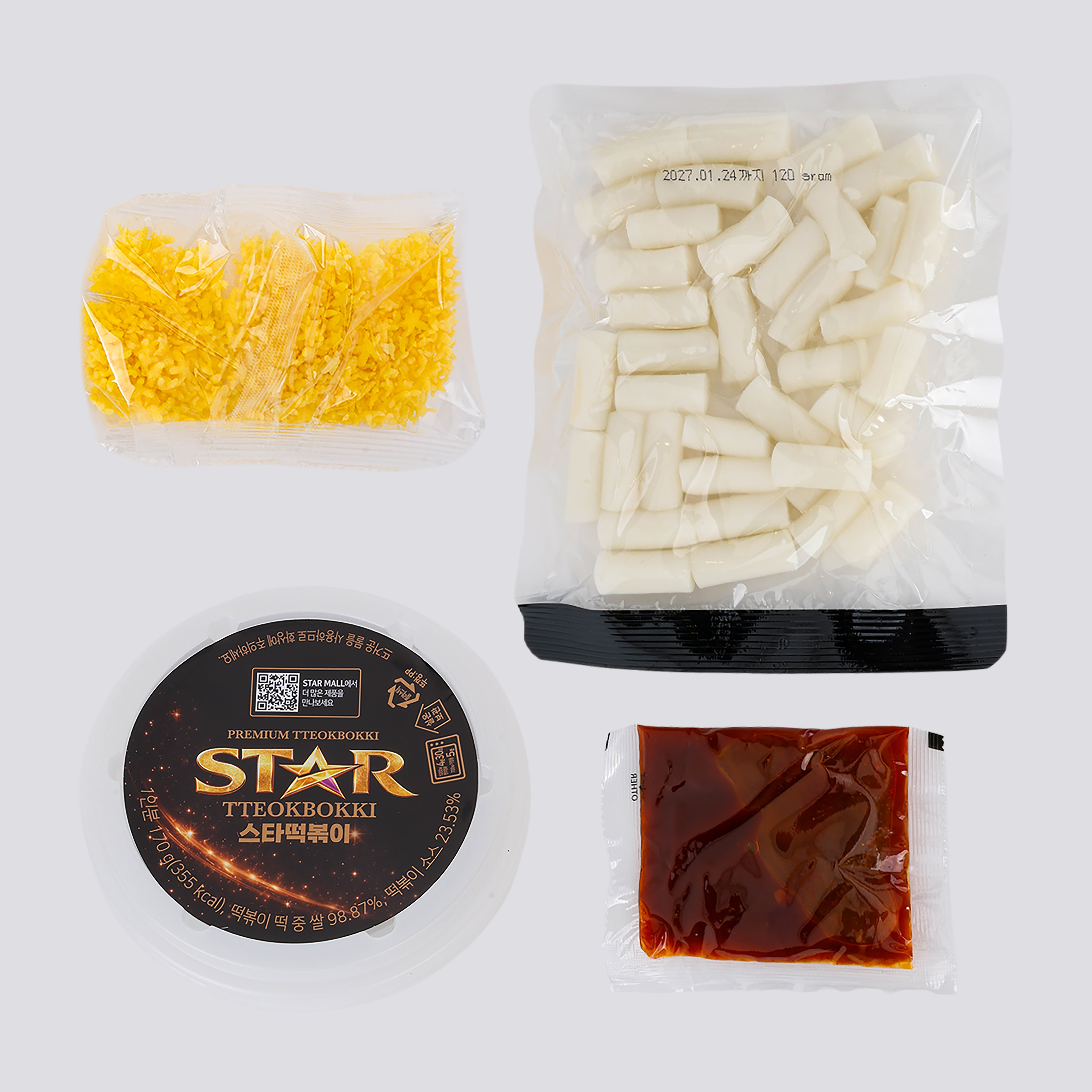 스타떡볶이 컵떡볶이 쌀떡 별후레이크 전자레인지 상온보관 170g - 상세 이미지 4