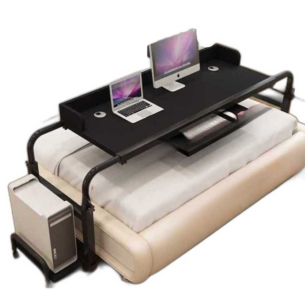 이동식 침대 책상 탁자 테이블 침실 보조 베드 노트북 120cm 블랙 - 상품 이미지