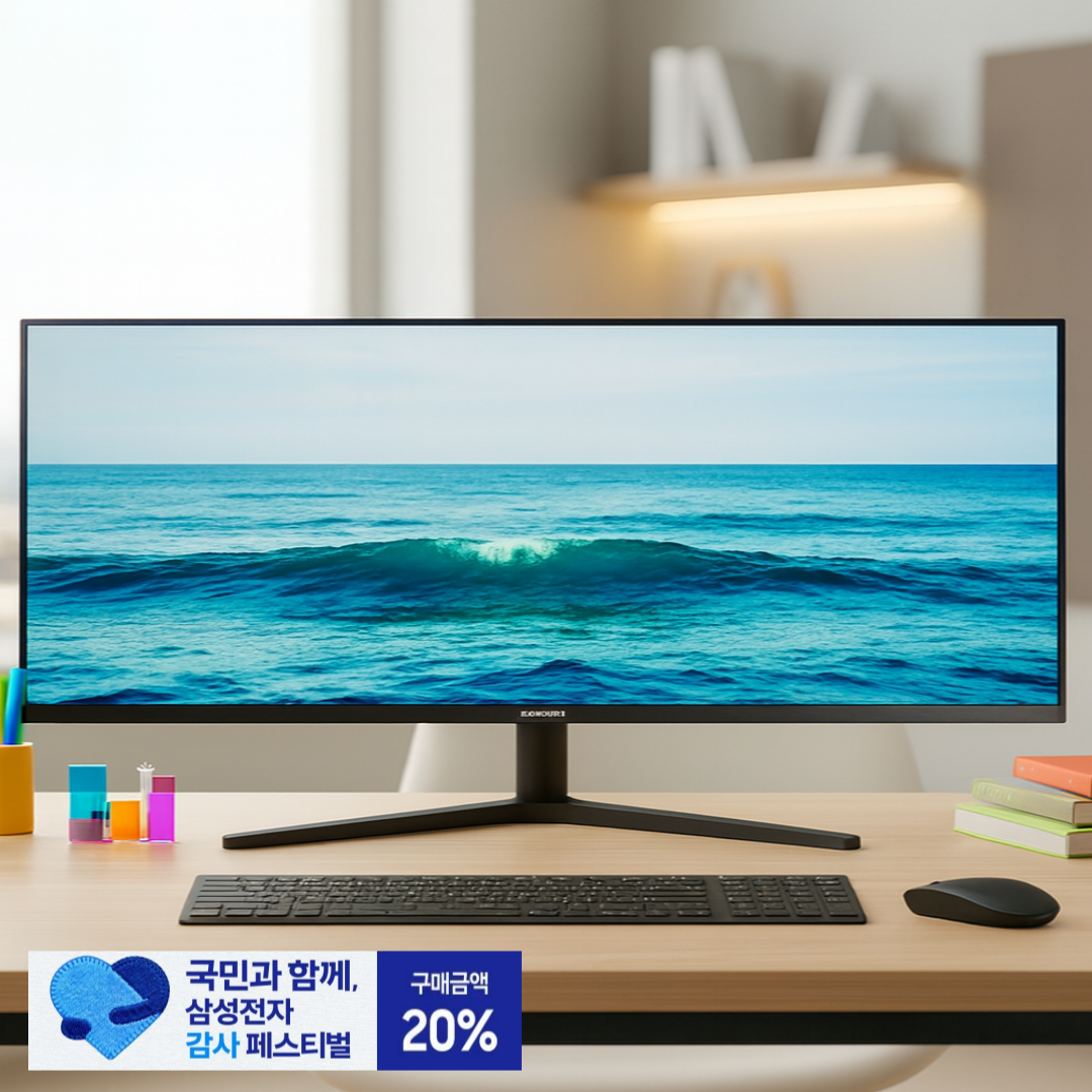 삼성 울트라 와이드 모니터 (34인치)86cm 21:9 UWQHD 초고해상도