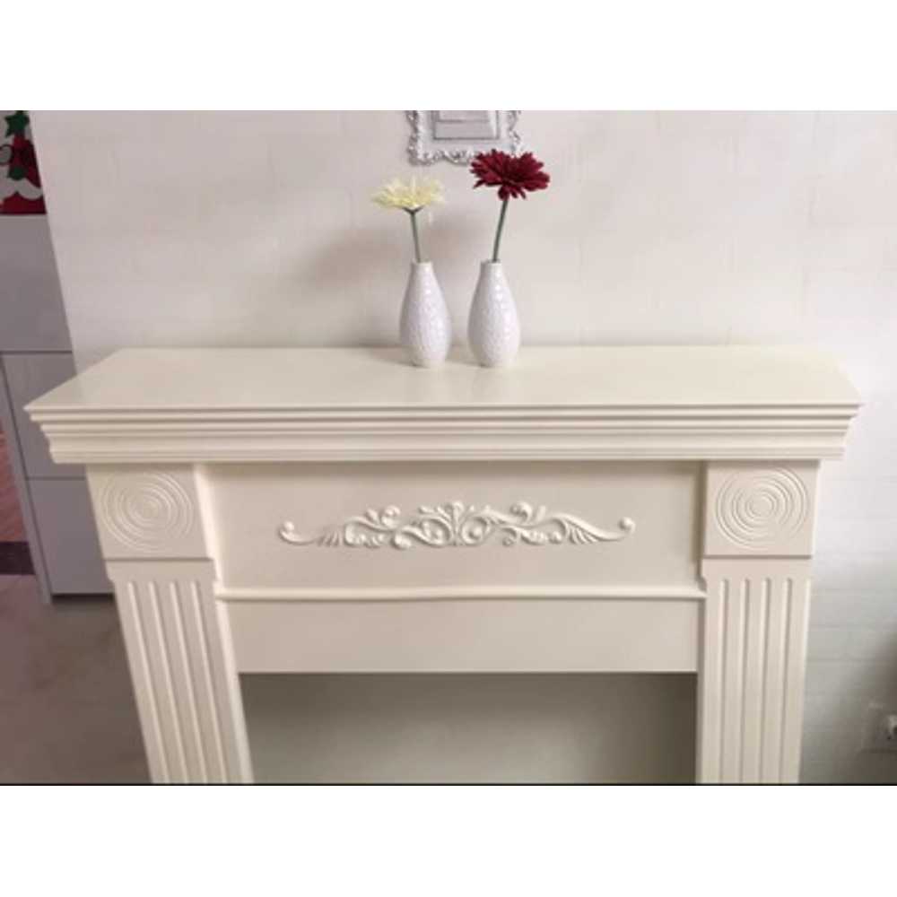 벽난로수납장 거실 철제 장식장 복도 스튜디오 콘솔장 100cm/화이트 - 상세 이미지 5