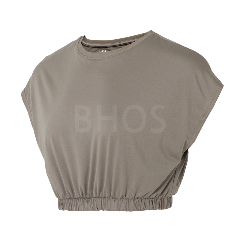 언더아머 여성 티셔츠 Meridian Bubble Hem Cro