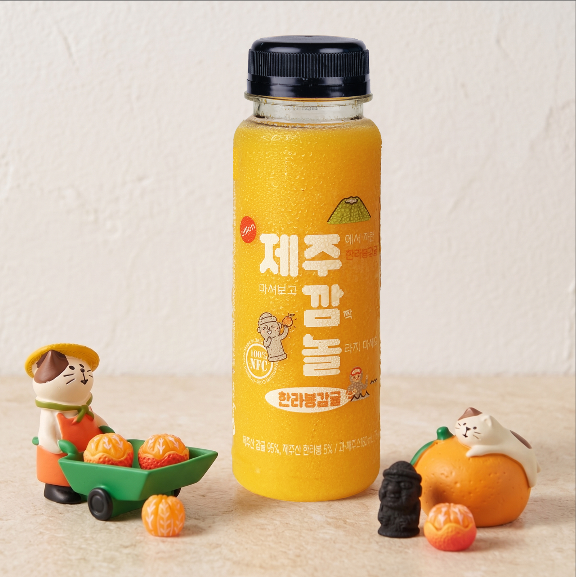 올리온 제주깜놀 100% 한라봉 감귤쥬스 180ml 6개 (1box) - 상세 이미지 5