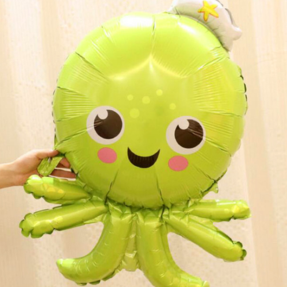 바다동물이벤트장식문어풍선 빅사이즈행사준비헬륨벌룬 생일파티템파티데코호일풍선 88x63cm - 상세 이미지 2