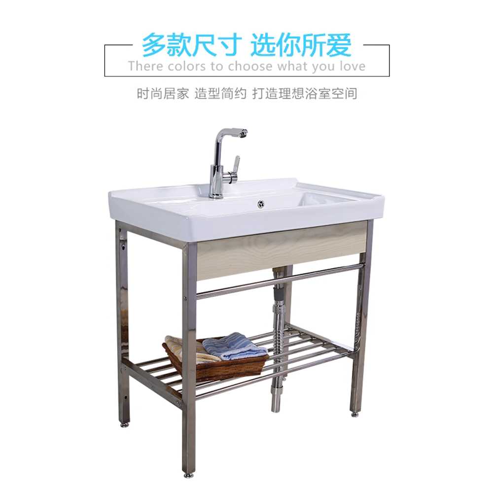 세탁실 싱크대 간이싱크 야외 원룸 교체 손빨래 캠핑 60cm 세면대 - 상세 이미지 5