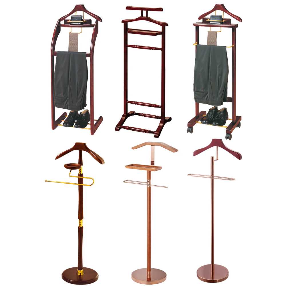 양복 걸이 원목 벤치 행거 모자걸이 코트 세탁기 정장 B 46x35x122 - 상세 이미지 2