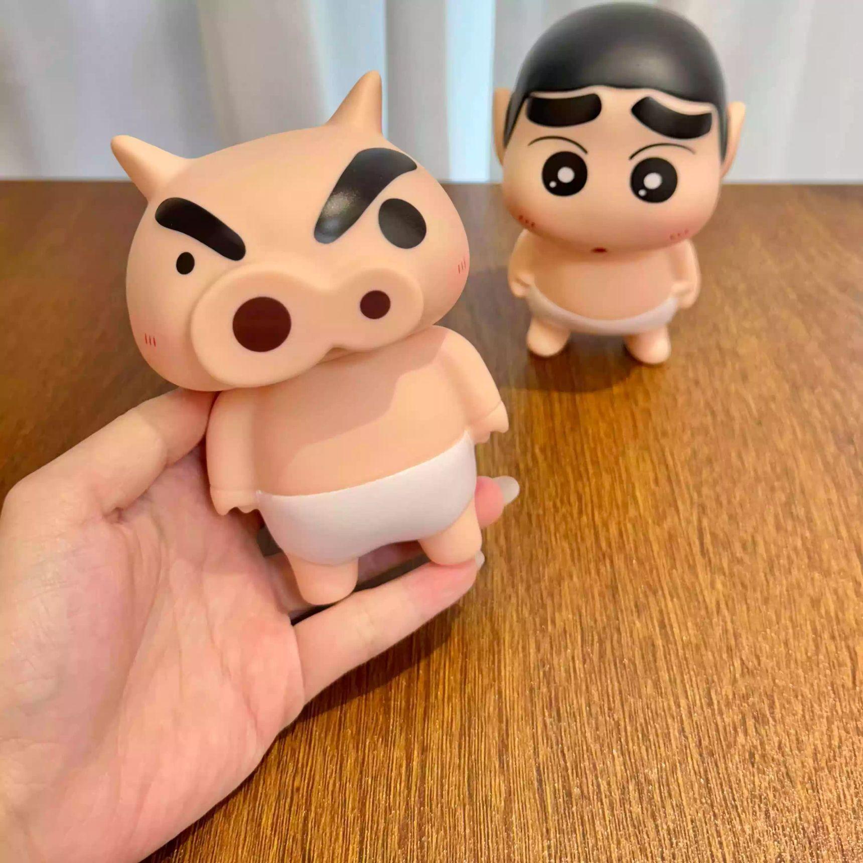 짱구 욕실 장식 피규어 인테리어 소품 침실 거실 주방 책상 세면대 카운터 매장 이자카야 부리부리몬 11cm - 상세 이미지 4