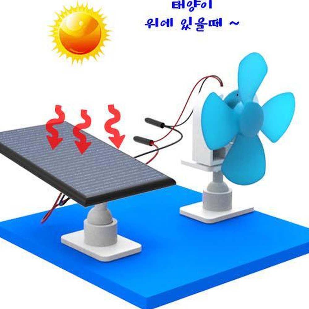 앵글조절식 태양에너지선풍기만들기 쉬운회로연결키트 3V 125mA - 상세 이미지 4