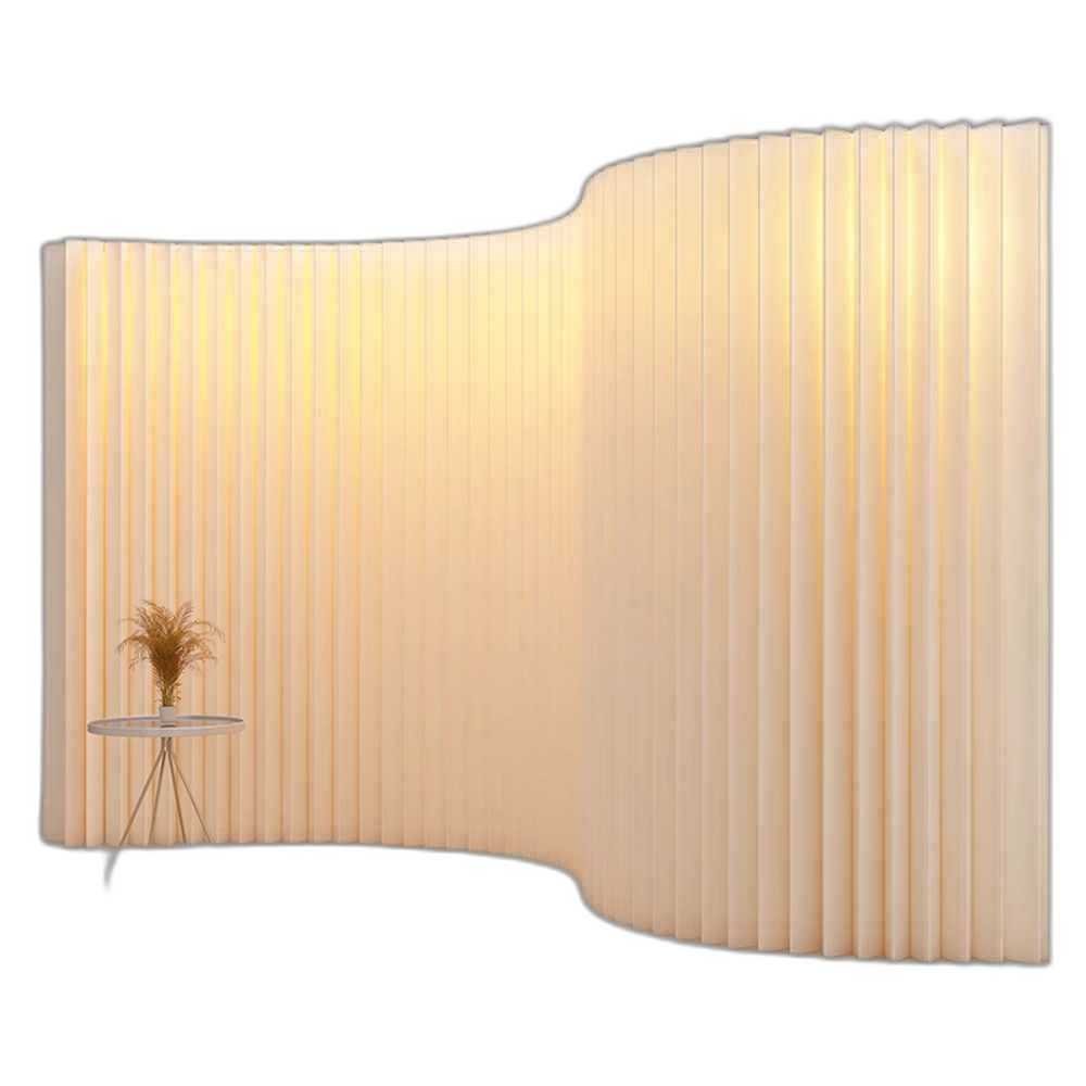종이 가벽 파티션 전시장 인테리어 사무실 아코디언 200x160cm / LED 스트랩 - 상품 이미지