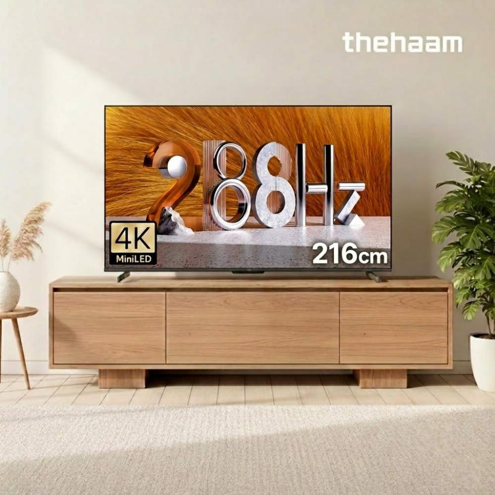 더함 CHIQ 216cm 85인치 구글 5.0 QD-MINILED 288Hz 4K 스마트 TV - 상품 이미지