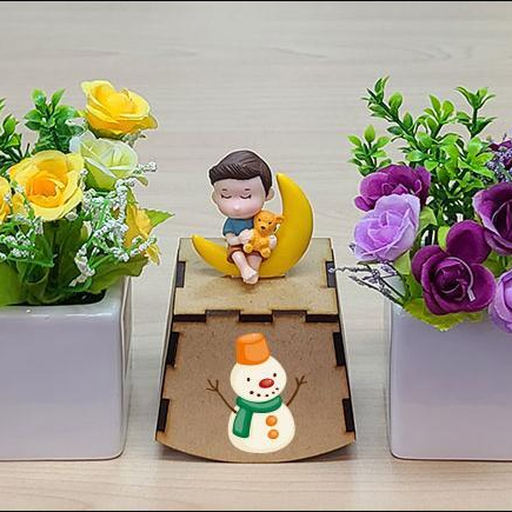 곰돌이품은소년 초승달피규어오르골 18노트오르골 MDF조립키트 - 상세 이미지 5