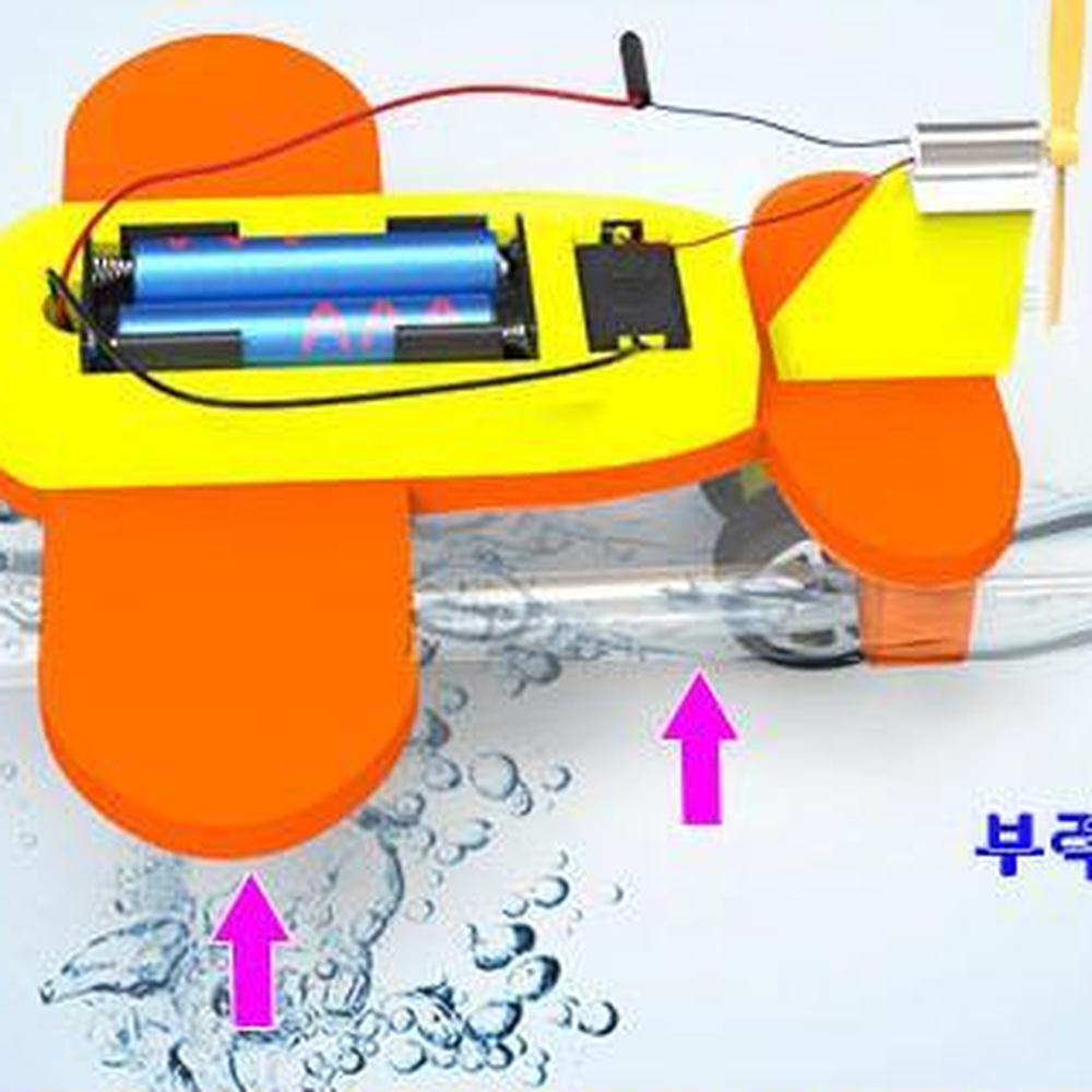 미니프로펠러 스포이드수상비행기 수륙양용비행기 5인세트 부력의원리실험 - 상세 이미지 2