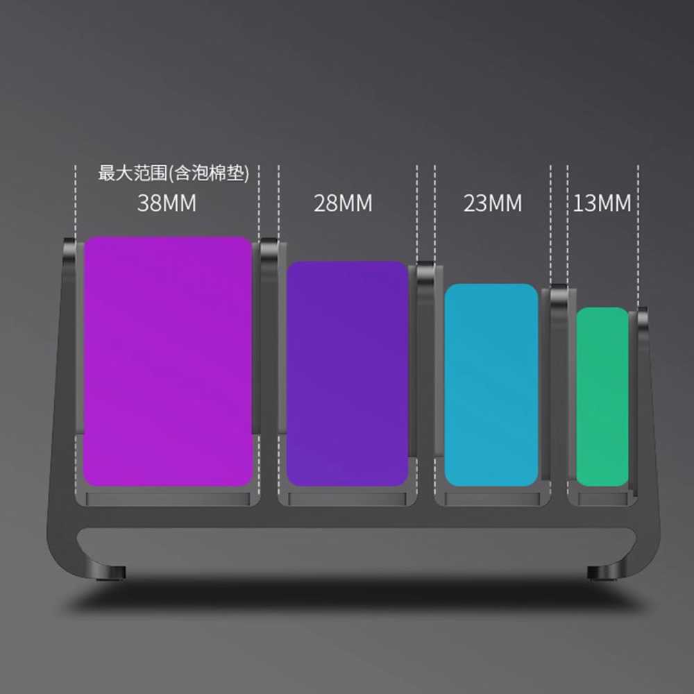 클램프 홀더 책상 전선정리 노트북 테블릿 고정대 실버 - 상세 이미지 4