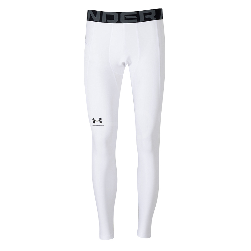 언더아머 UA HG Armour 화이트 남성 레깅스